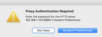 Mac proxy authentication required dialog